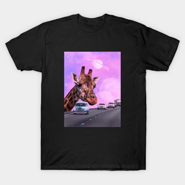 Hey There - Space Aesthetic Collage T-Shirt by jessgaspar